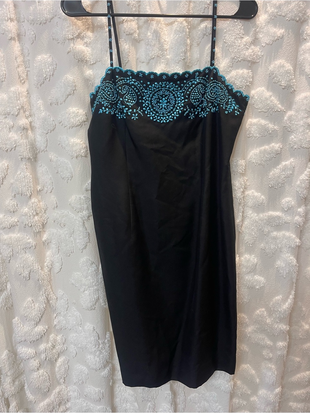 New with tags Ann Taylor black & turquoise beaded dress